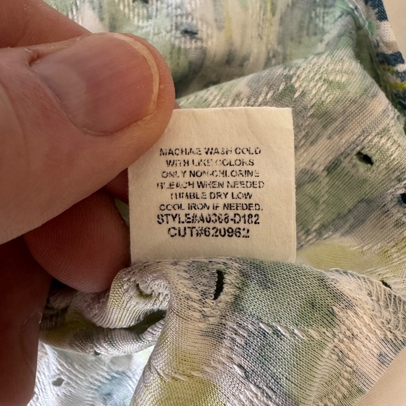 Kim & Cami Women's Boho Short Sleeve Beach Top Multicolor Medium Festival Summer - Picture 7 of 11